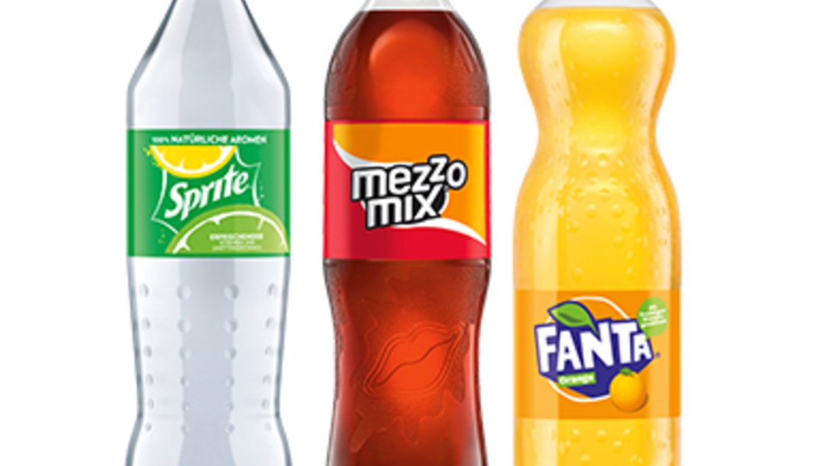 Fanta ²’⁷, Sprite, Mezzo Mix ²’⁴’⁵’⁶’⁷ 0,4l